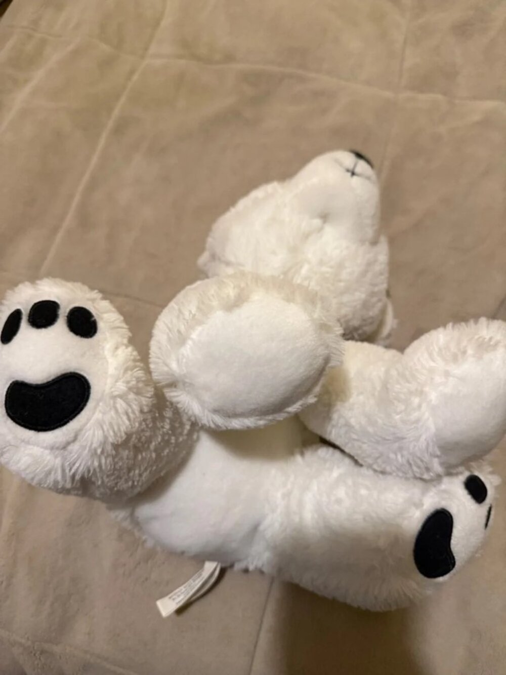 NWT Polar Bear Stuffed Animal with Blue Glitter Eyes - Picture 5 of 5
